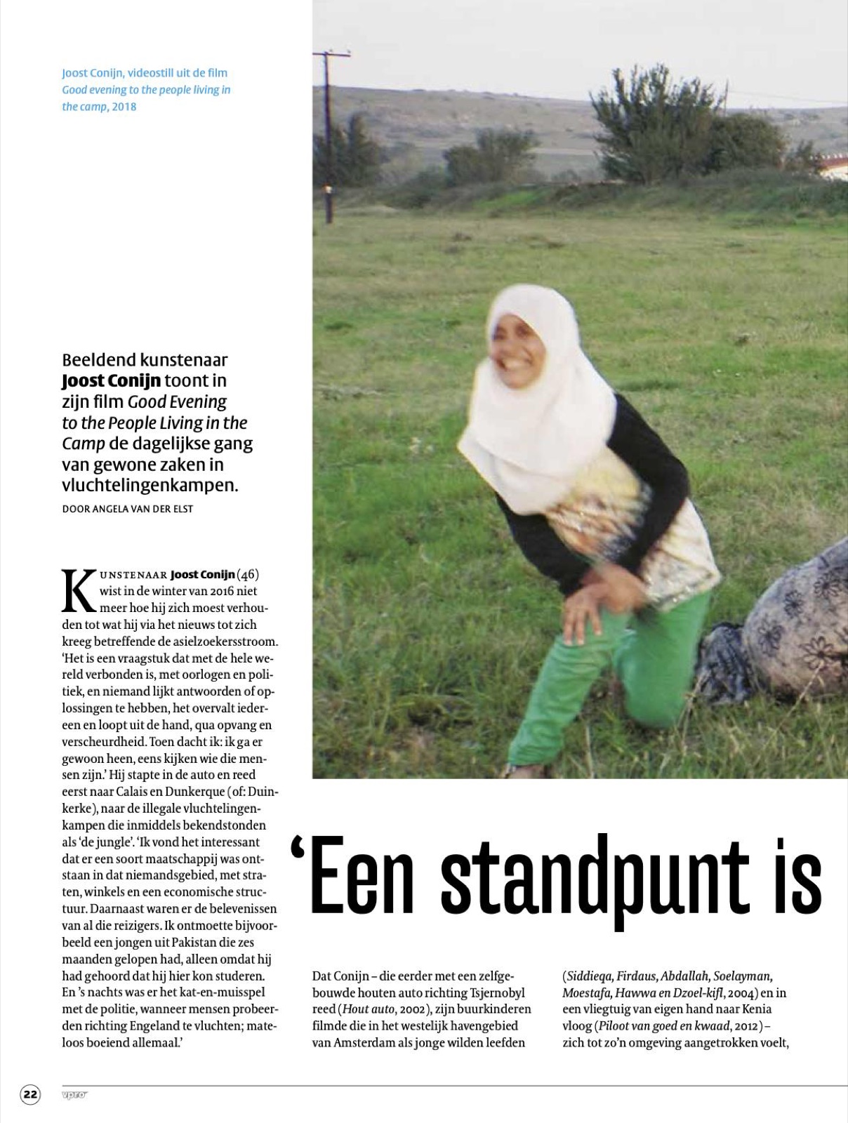 VPRO gids: 'Een standpunt is
