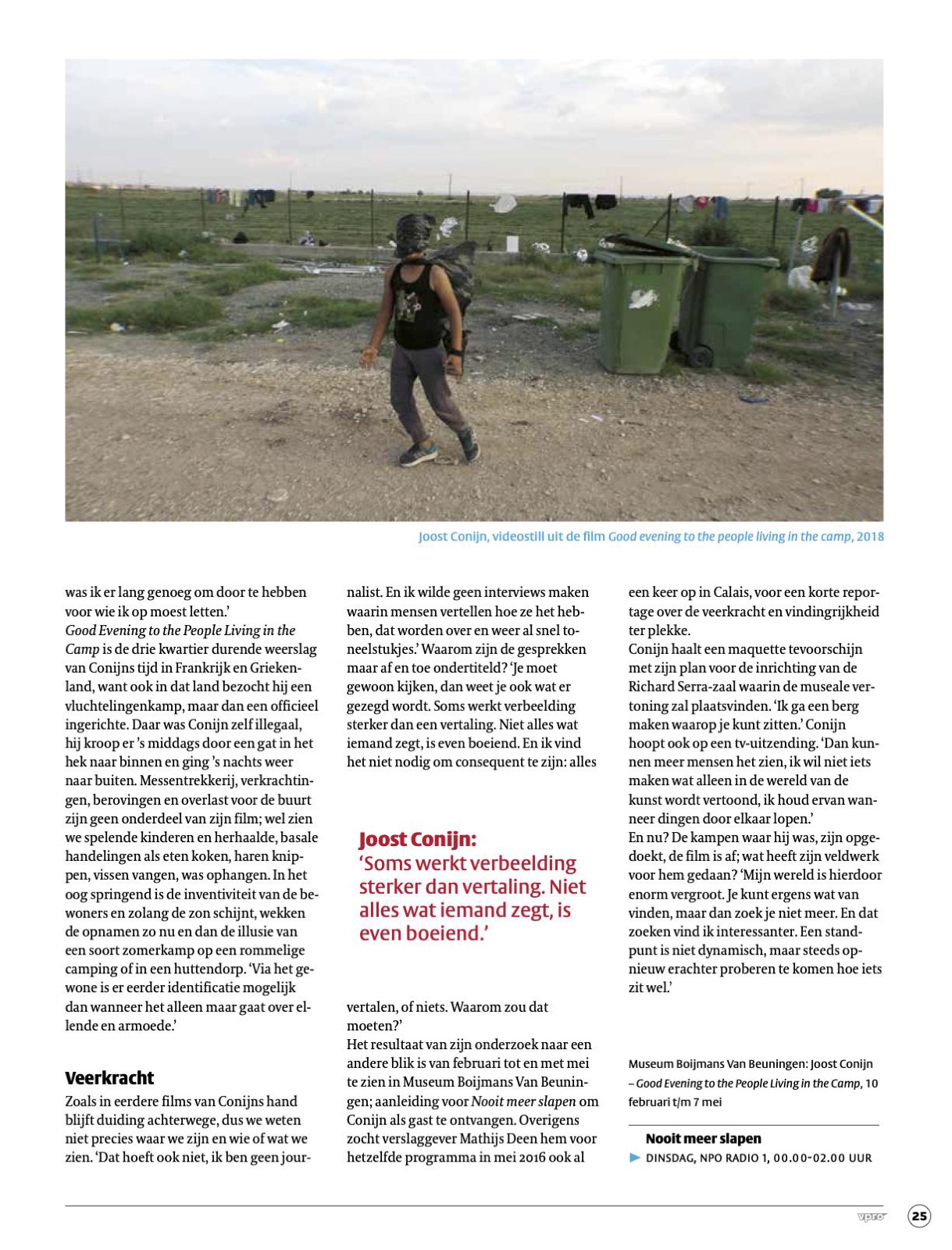 Good evening to the people living in the camp -- artikel