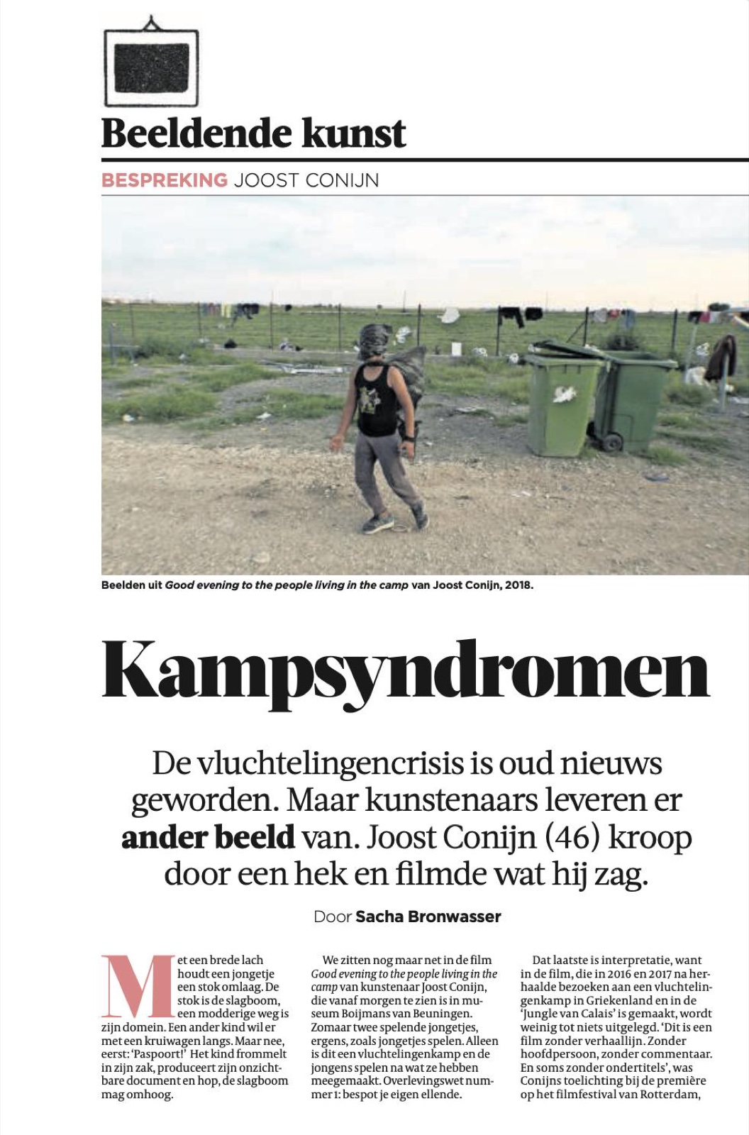 Volkskrant: Kampsyndromen