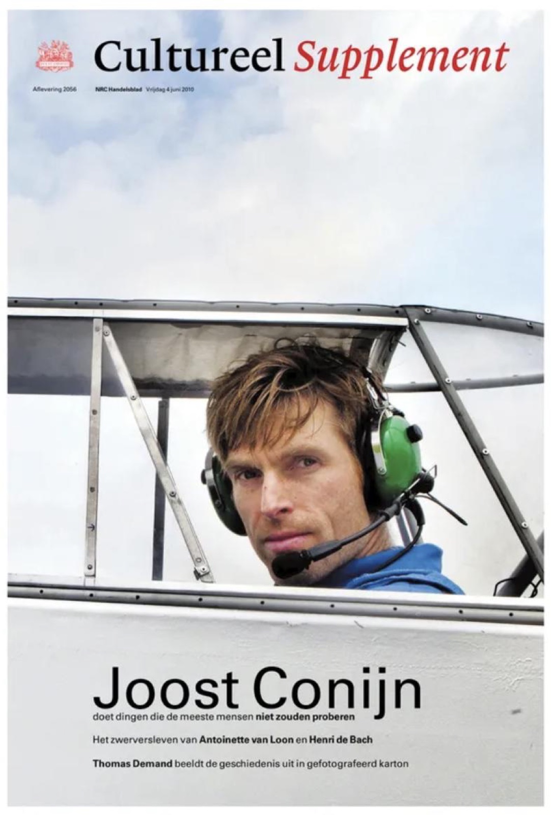 NRC Cultureel Supplement cover: Joost Conijn
